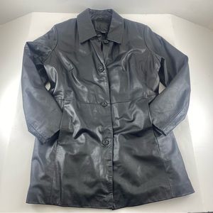 ✨Long Leather Trench from Kathy Ireland✨